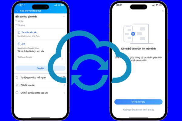 sao lưu zalo từ máy tính sang điện thoại