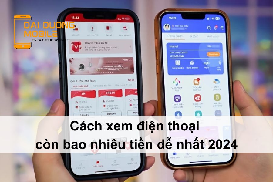 Cách xem điện thoại còn bao nhiêu tiền