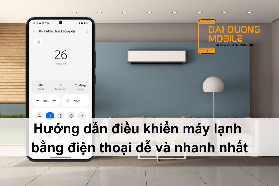 điều khiển máy lạnh bằng điện thoại