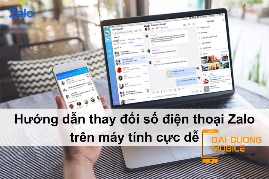 thay đổi số điện thoại zalo trên máy tính