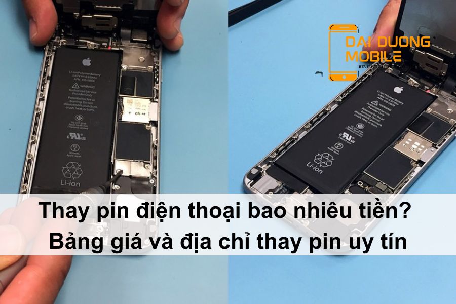 thay pin điện thoại bao nhiêu tiền